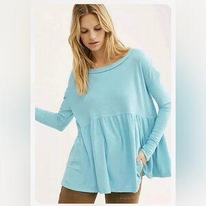 Free People Forever Your Girl Babydoll Tee XS